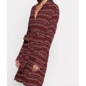 Equipment Chansette Shirt Dress Tawny Port Multi
